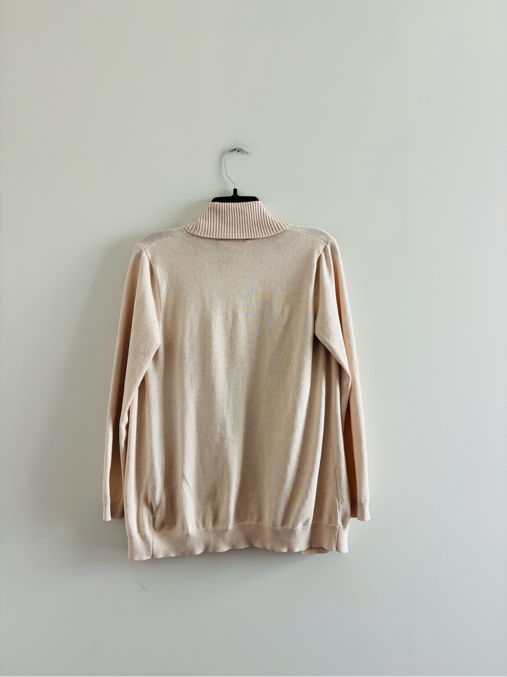 Philosophy Cardigan Sweater Blush Pink Shawl Collar Knit Open Women M Preppy - Picture 2 of 10